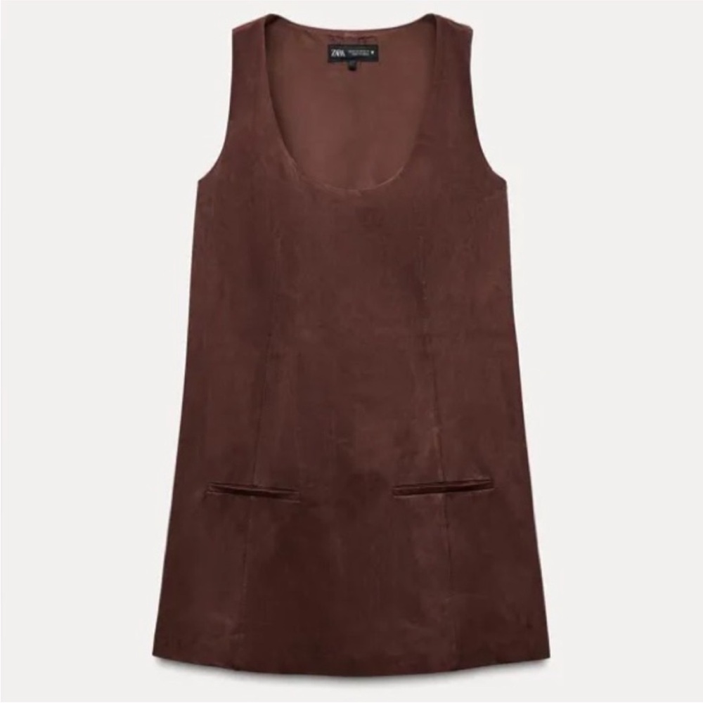 Zara Suede Jumper Mini Dress